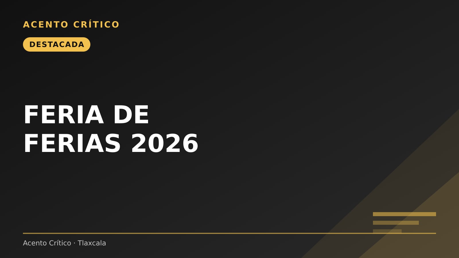Feria de Ferias 2026 confirma fechas: del 22 de octubre al 16 de noviembre