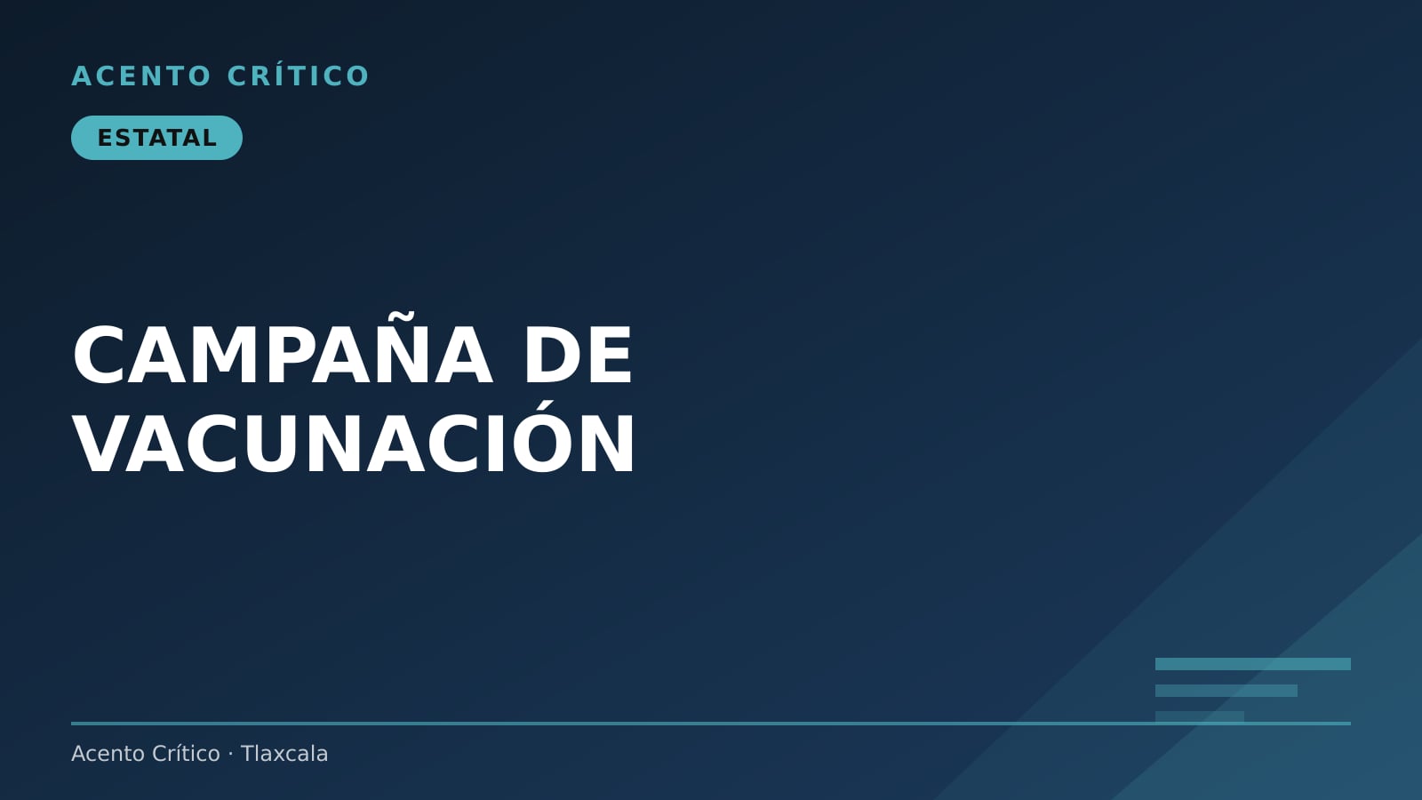 Refuerzan vacunación contra sarampión y tétanos en Tlaxcala